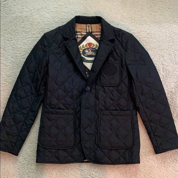 burberry diamond quilted thermoregulated blazer